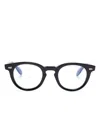 Cutler And Gross Brille Mit Rundem Gestell In Blau