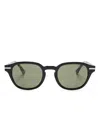 Cutler And Gross Round-frame Sunglasses In Black