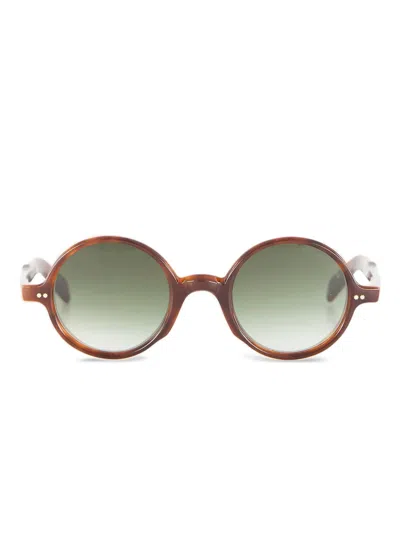 Cutler And Gross Round-frame Sunglasses In Brown