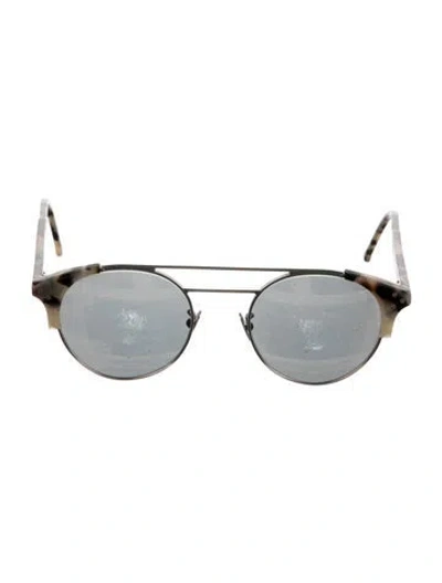 Pre-owned Cutler And Gross Round Mirrored Sunglasses In Multi