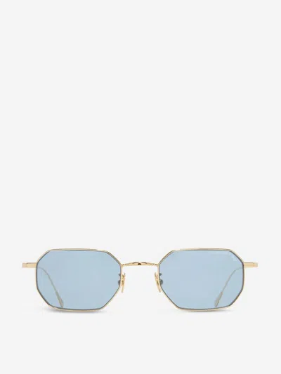 Cutler And Gross Cutler & Gross Round Sunglasses In Blue