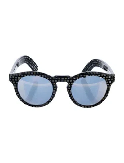 Pre-owned Cutler And Gross Round Tinted Sunglasses In Black
