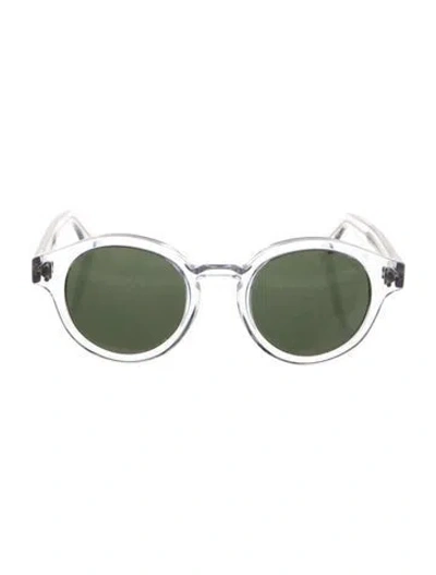 Pre-owned Cutler And Gross Round Tinted Sunglasses In Clear