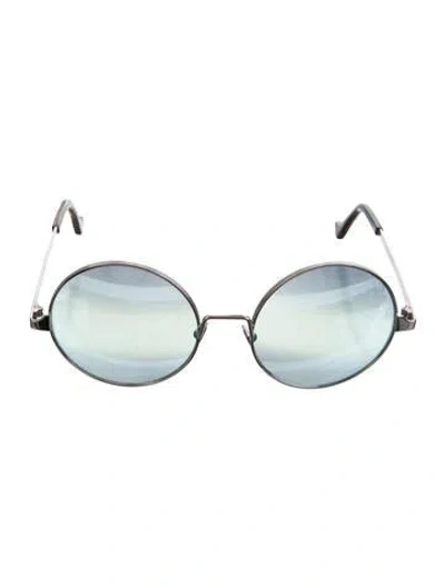 Pre-owned Cutler And Gross Round Tinted Sunglasses In Silver