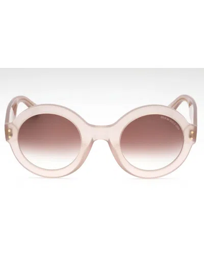 Cutler And Gross Round Women's Sunglasses - Acetate Craftsmanship In Pink