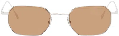 Cutler And Gross Silver 0005 Sunglasses In Rhodium