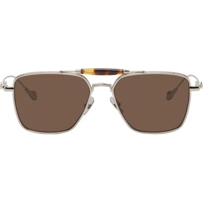 Cutler And Gross Silver The Great Frog Edition Capri Rectangular Sunglasses