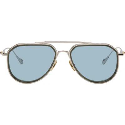 Cutler And Gross Silver The Great Frog Edition Triumph Aviator Sunglasses