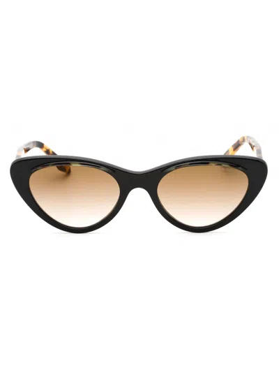 Cutler And Gross Sleek Cat-eye Sunglasses In Black