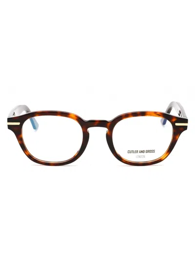 Cutler And Gross Sleek Round Eyeglasses For All In Brown