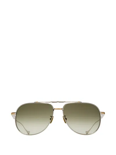 Cutler And Gross Sloane Pilot-frame Sunglasses In Green