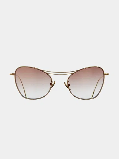 Cutler And Gross Sophisticated Metallic Optical Frames For Women - 145 Mm In Purple
