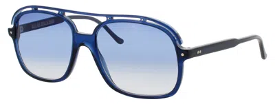 Cutler And Gross Square Aviator Sunglasses In Blue