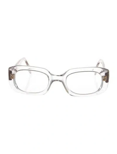 Pre-owned Cutler And Gross Square Eyeglasses In Transparent