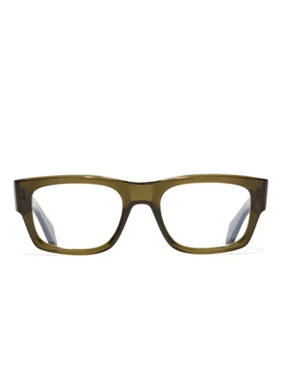 Cutler And Gross Square-frame Glasses In Green