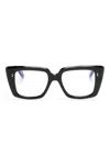 Cutler And Gross Square-frame Glasses In Black