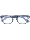 Cutler And Gross Square Frame Glasses In Blue