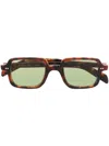 Cutler And Gross Square-frame Sunglasses In Braun