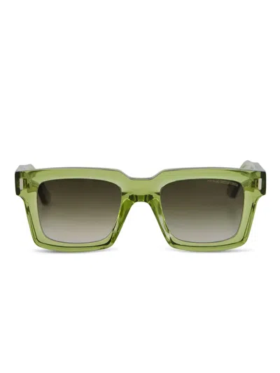 Cutler And Gross Square-frame Sunglasses In Green