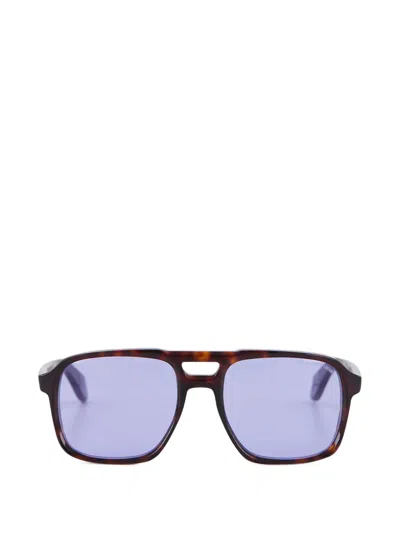 Cutler And Gross Square-frame Sunglasses In Pattern