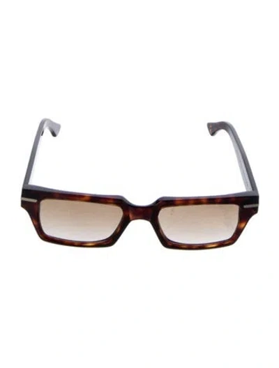 Pre-owned Cutler And Gross Square Gradient Sunglasses In Brown