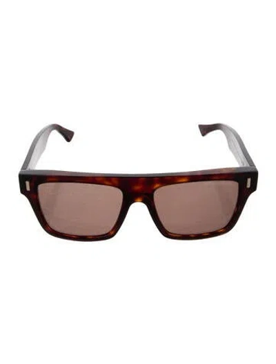 Pre-owned Cutler And Gross Square Tinted Sunglasses In Brown