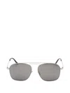 Cutler And Gross Square-frame Double-bridge Sunglasses In Silver