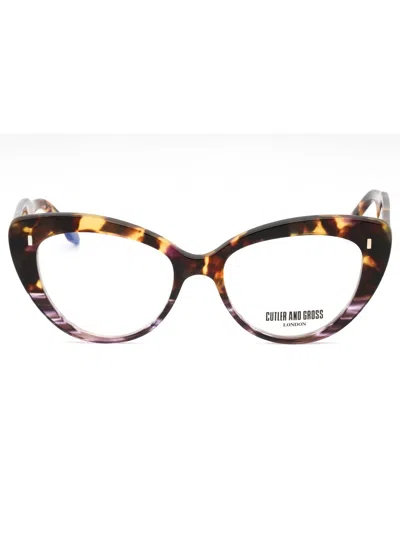 Cutler And Gross Stylish Cat Eye Eyeglasses For Women - Cg1350 In Brown