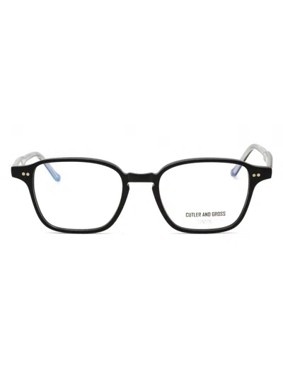 Cutler And Gross Stylish Rectangular Unisex Eyeglasses For Every Occasion In Black