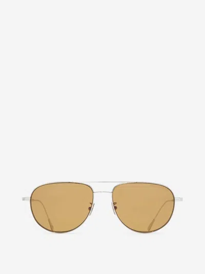 Cutler And Gross Cutler & Gross Sunglasses 0002 Aviator In Metallic