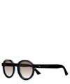 Cutler And Gross Sunglasses 1384-02 Sun 49mm Classic Blue Navy / Grad Brown Lens Flash G In Crl
