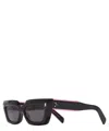 Cutler And Gross 1408-01 51mm Pink On Black Acetate Sunglasses In Crl