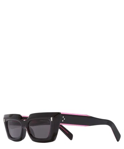 CUTLER AND GROSS SUNGLASSES 1408-01 51MM PINK ON BLACK ACETATE SUNGLASSES