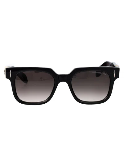 Cutler And Gross Acetate Sunglasses In 01 Black
