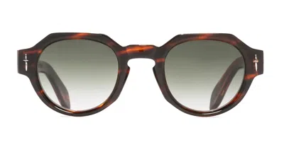 Cutler And Gross The Great Frog - Lucky Diamond I - Havana Sunglasses In Black