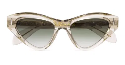 Cutler And Gross The Great Frog - Mini / Sand Crystal Sunglasses In Transparent Beige