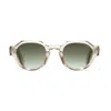 Cutler And Gross The Great Frog 006 05 Sand Crystal Sunglasses In Green