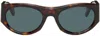 Cutler And Gross Tortoiseshell 9276 Sunglasses In Dark Turtle
