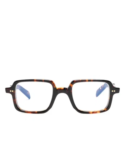 Cutler And Gross Tortoiseshell-effect Square-frame Glasses In Brown
