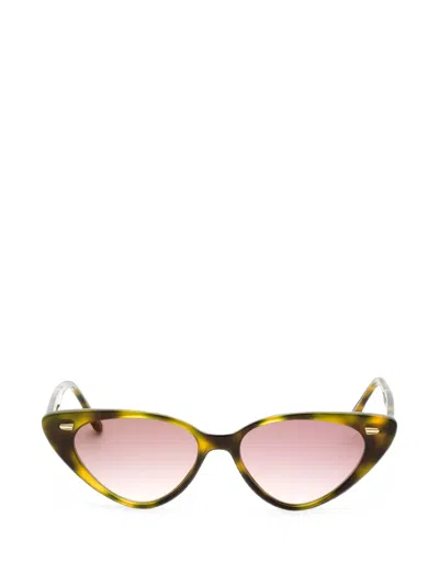 Cutler And Gross Tortoiseshell-effect Cat-eye Sunglasses In Brown