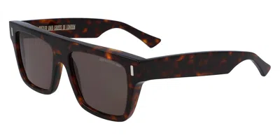 Cutler And Gross Unisex Cg1340s Sugnlasses In Dark Turtle / Brown In Multi
