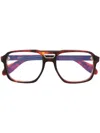 Cutler And Gross Wayfarer-frame Glasses In Red