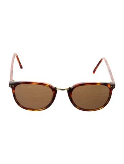 Pre-owned Cutler And Gross Wayfarer Tinted Sunglasses In Brown