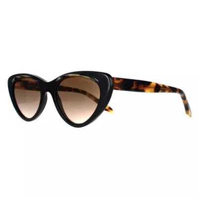 Cutler And Gross Women's Cg1321s Sunglasses In Black/yellow / Brown Gradient In Multi