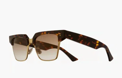 Cutler And Gross Women's Cg1348s Sunglasses In Black/dark Turtle / Brown Gradient In Multi