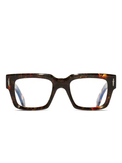Cutler And Gross X The Great Frog Square-frame Glasses In Brown