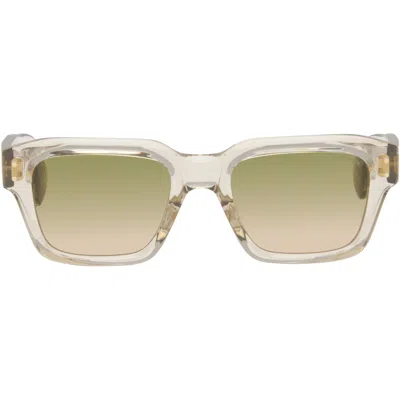 Cutler  Gross Cutler And Gross Camel 1432 Square Sunglasses