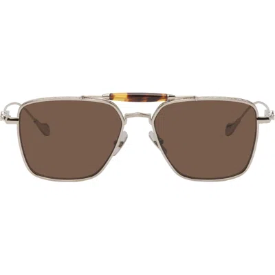 Cutler  Gross Cutler And Gross Silver The Great Frog Co-branded Capri Rectangle Sunglasses