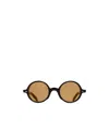 Cutler  Gross Round Frame Sunglasses In Brown