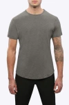 Cuts Ao Curve Hem Cotton Blend T-shirt